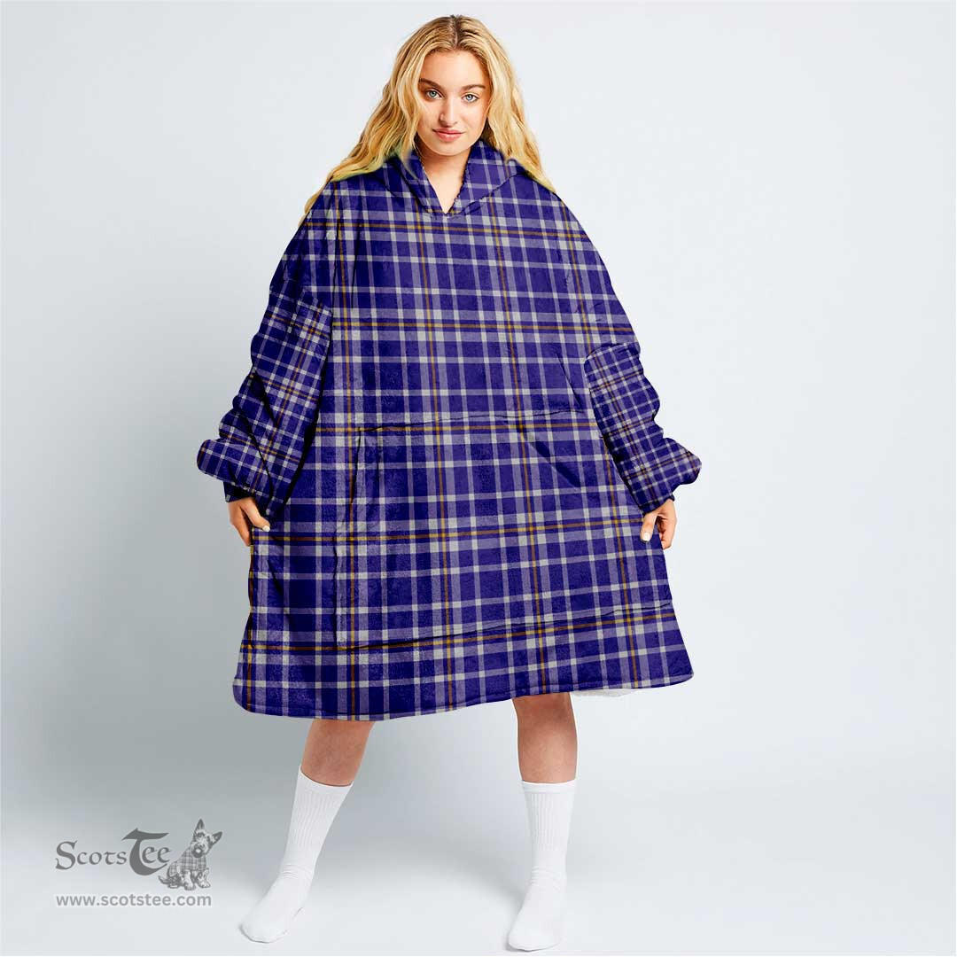 Scottish Ochterlony Clan Tartan Oversized Blanket Hoodie - Classic Scottish Plaid Tartan Plaid