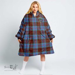 Scottish Anderson Modern Clan Tartan Oversized Blanket Hoodie - Crest Scottish Plaid Tartan Plaid