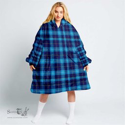 Scottish MacSporran Ancient Clan Tartan Oversized Blanket Hoodie - Classic Scottish Plaid Tartan Plaid