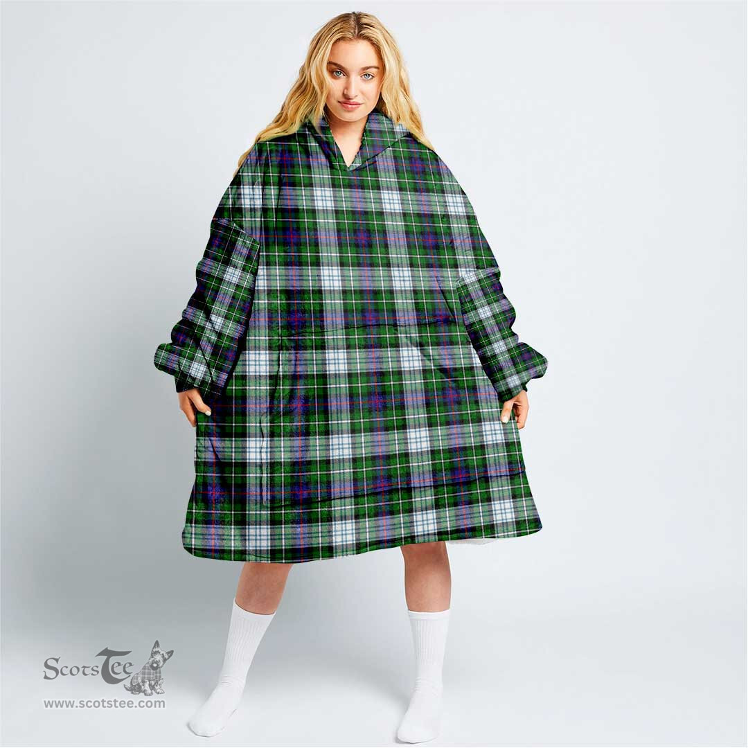 Scottish MacKenzie Dress Modern Clan Tartan Oversized Blanket Hoodie - Classic Scottish Plaid Tartan Plaid