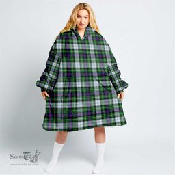 Scottish MacKenzie Dress Modern Clan Tartan Oversized Blanket Hoodie - Classic Scottish Plaid Tartan Plaid