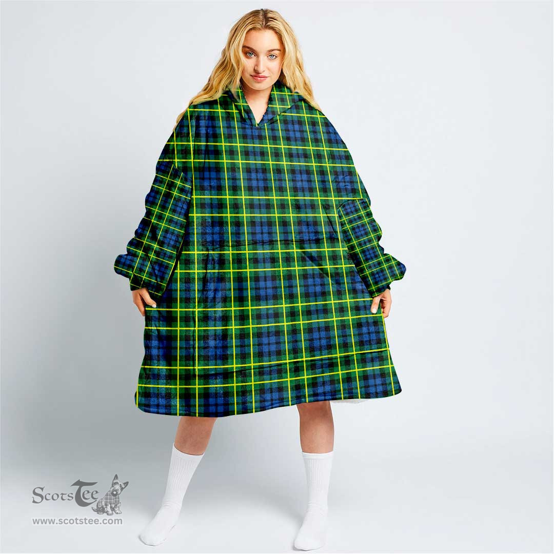 Scottish Campbell of Breadalbane Ancient Clan Tartan Oversized Blanket Hoodie - Classic Scottish Plaid Tartan Plaid