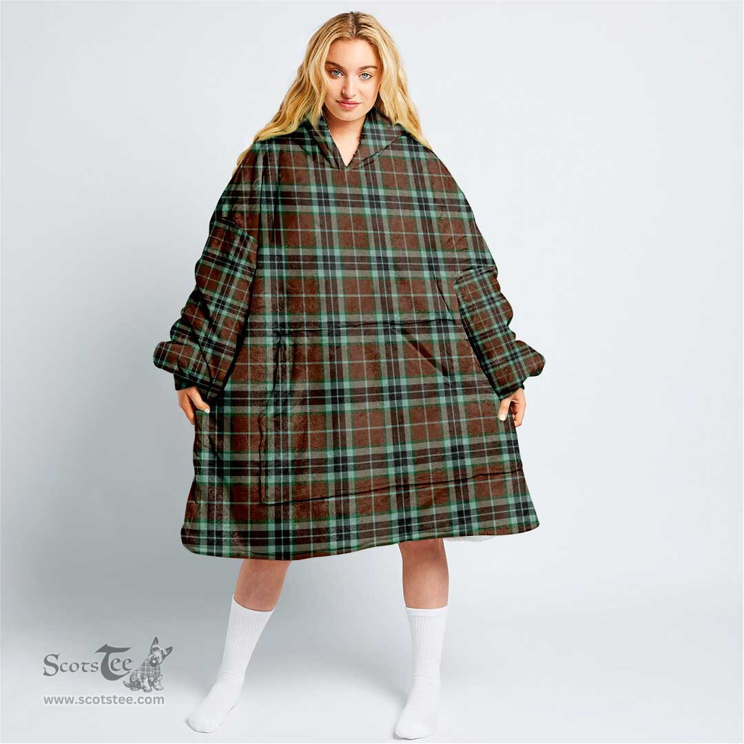 Scottish Thomson Hunting Modern Clan Tartan Oversized Blanket Hoodie - Classic Scottish Plaid Tartan Plaid