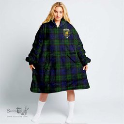 Scottish Campbell Modern Clan Tartan Oversized Blanket Hoodie - Crest Scottish Plaid Tartan Plaid