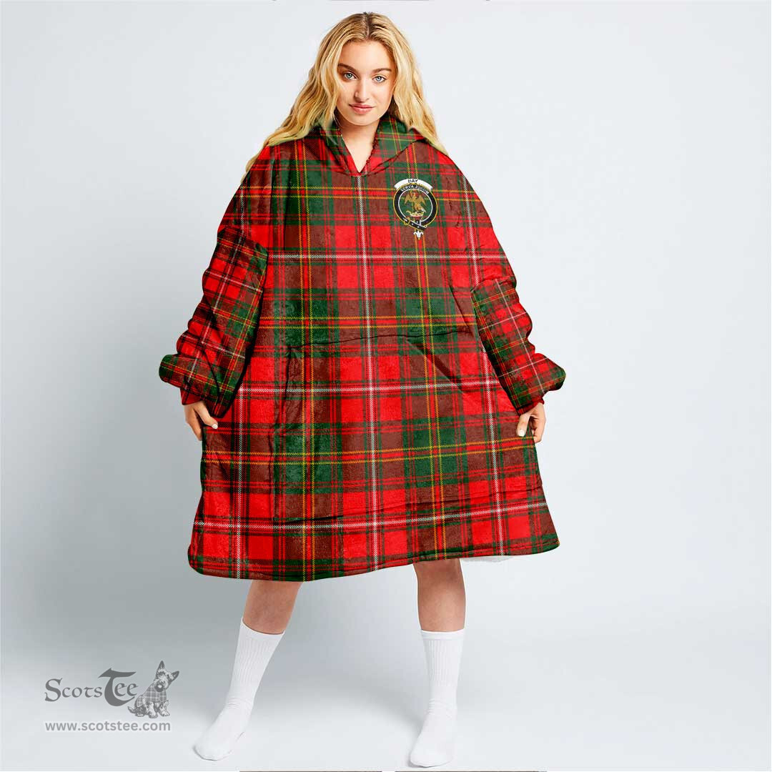 Scottish Hay Modern Clan Tartan Oversized Blanket Hoodie - Crest Scottish Plaid Tartan Plaid