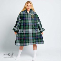 Scottish MacKenzie Dress Ancient Clan Tartan Oversized Blanket Hoodie - Crest Scottish Plaid Tartan Plaid