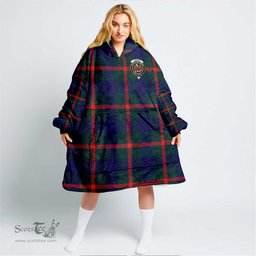 Scottish Agnew Modern Clan Tartan Oversized Blanket Hoodie - Crest Scottish Plaid Tartan Plaid