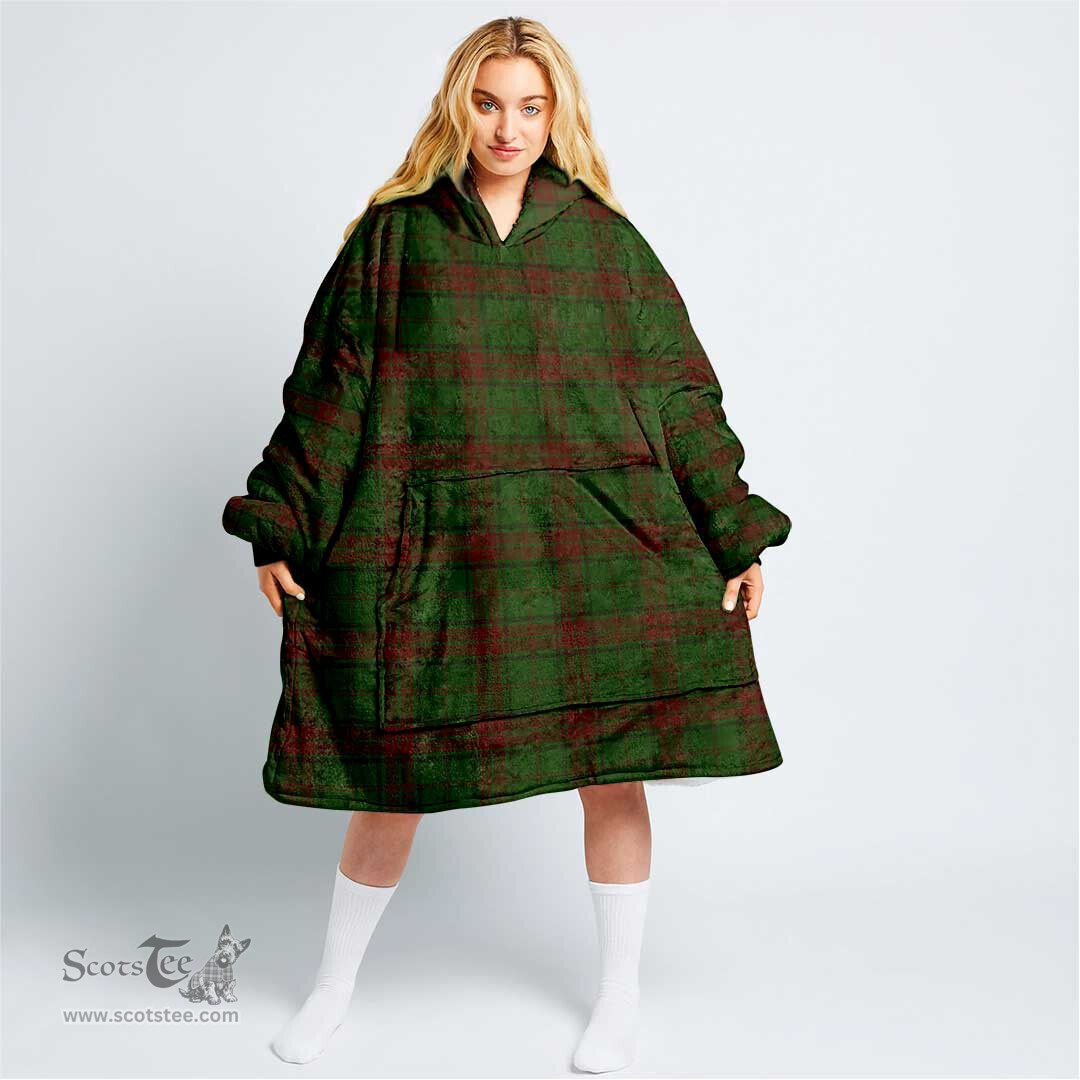 Scottish Maxwell Hunting Clan Tartan Oversized Blanket Hoodie - Classic Scottish Plaid Tartan Plaid