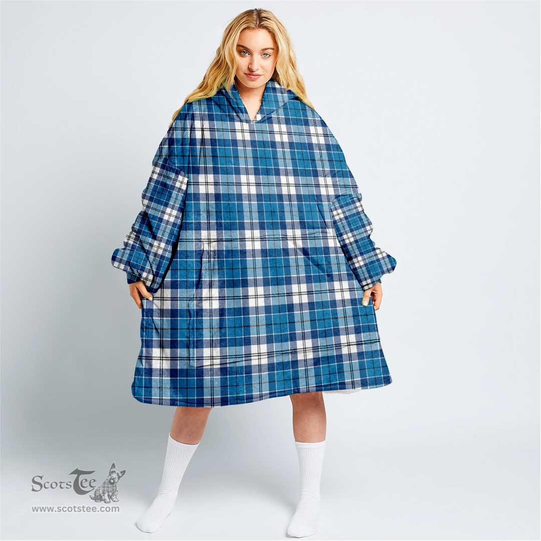 Scottish Roberton Clan Tartan Oversized Blanket Hoodie - Classic Scottish Plaid Tartan Plaid