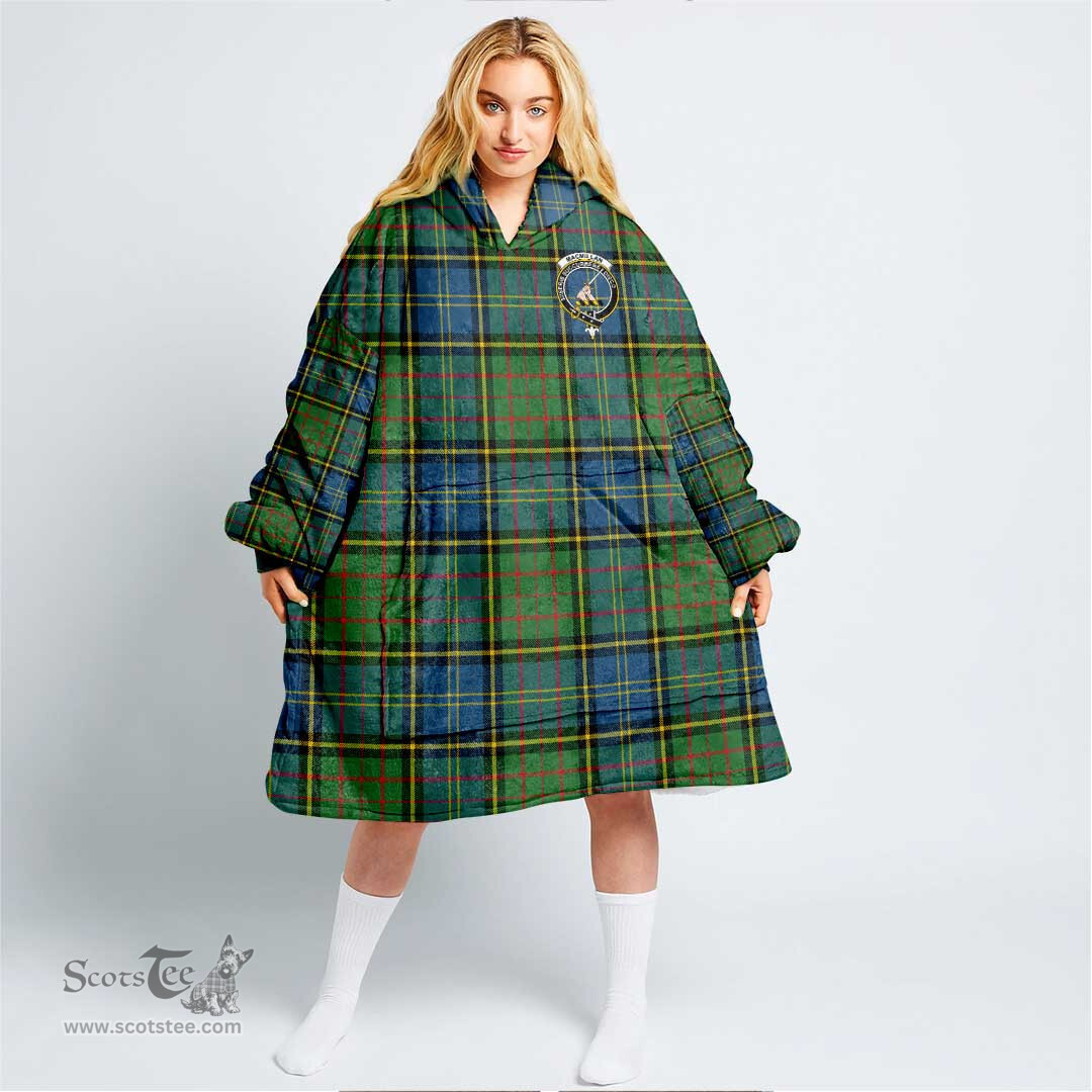 Scottish MacMillan Hunting Ancient Clan Tartan Oversized Blanket Hoodie - Crest Scottish Plaid Tartan Plaid