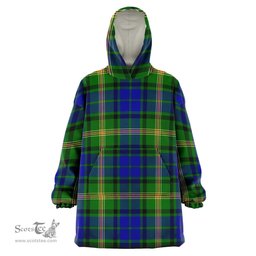 Scottish Maitland Clan Tartan Oversized Blanket Hoodie - Classic Scottish Plaid Tartan Plaid