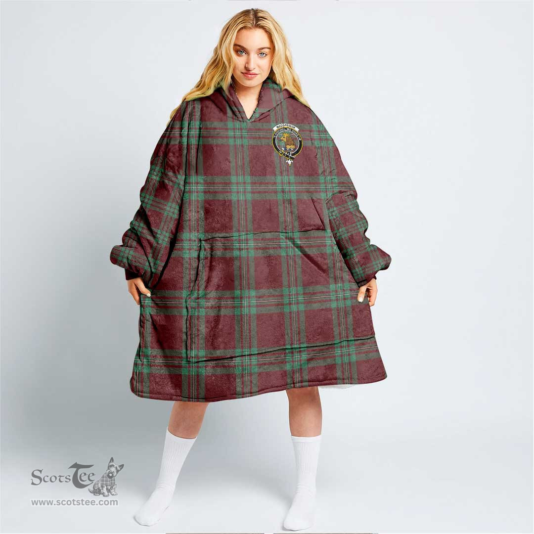 Scottish MacGregor Hunting Ancient Clan Tartan Oversized Blanket Hoodie - Crest Scottish Plaid Tartan Plaid