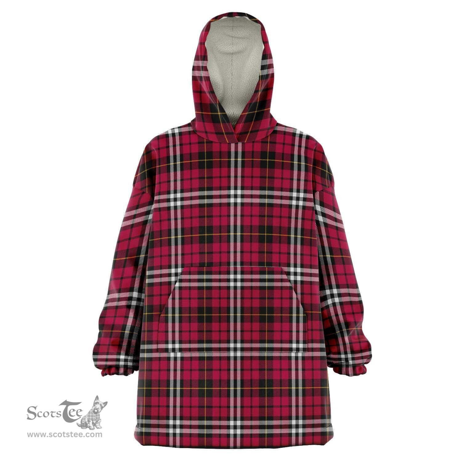 Scottish Little Clan Tartan Oversized Blanket Hoodie - Classic Scottish Plaid Tartan Plaid