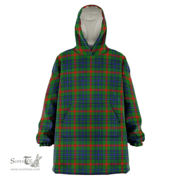 Scottish Aiton Clan Tartan Oversized Blanket Hoodie - Classic Scottish Plaid Tartan Plaid