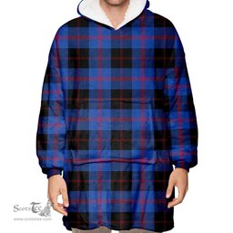 Scottish Angus Modern Clan Tartan Oversized Blanket Hoodie - Classic Scottish Plaid Tartan Plaid
