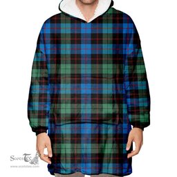 Scottish Guthrie Ancient Clan Tartan Oversized Blanket Hoodie - Classic Scottish Plaid Tartan Plaid