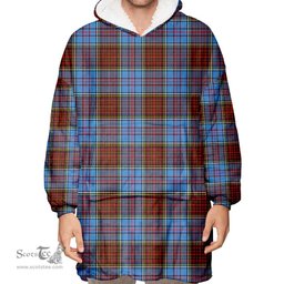 Scottish Anderson Modern Clan Tartan Oversized Blanket Hoodie - Classic Scottish Plaid Tartan Plaid