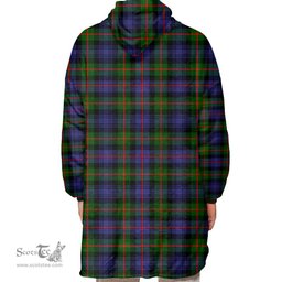 Scottish Murray of Atholl Modern Clan Tartan Oversized Blanket Hoodie - Classic Scottish Plaid Tartan Plaid
