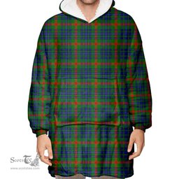 Scottish Aiton Clan Tartan Oversized Blanket Hoodie - Classic Scottish Plaid Tartan Plaid