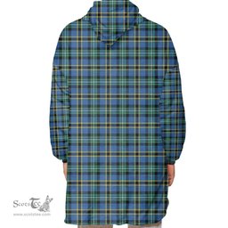 Scottish Weir Ancient Clan Tartan Oversized Blanket Hoodie - Classic Scottish Plaid Tartan Plaid