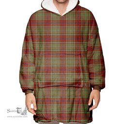 Scottish MacGillivray Hunting Ancient Clan Tartan Oversized Blanket Hoodie - Classic Scottish Plaid Tartan Plaid