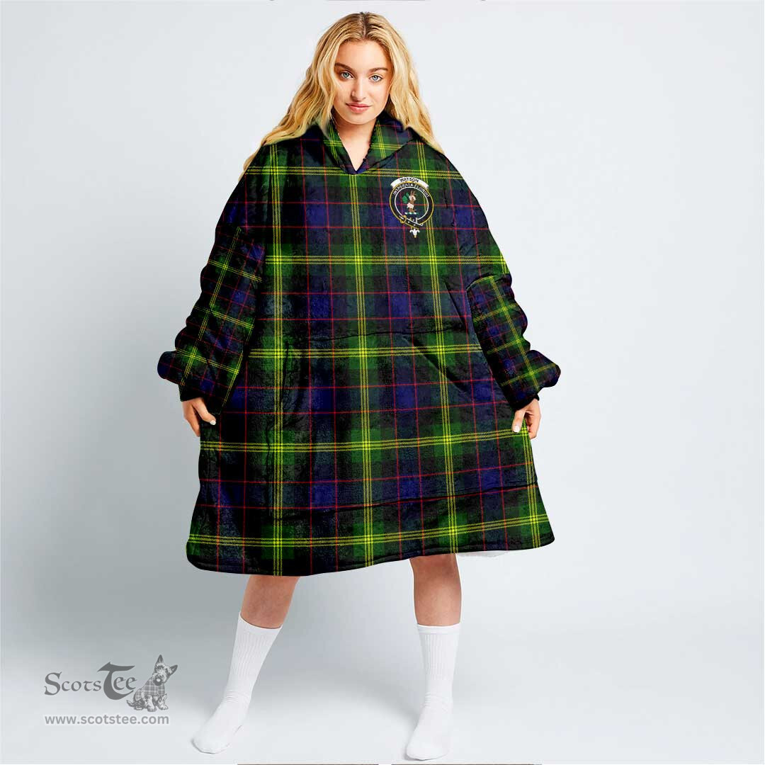 Scottish Watson Modern Clan Tartan Oversized Blanket Hoodie - Crest Scottish Plaid Tartan Plaid