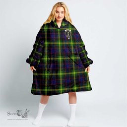 Scottish Watson Modern Clan Tartan Oversized Blanket Hoodie - Crest Scottish Plaid Tartan Plaid