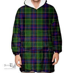 Scottish Forsyth Modern Clan Tartan Oversized Blanket Hoodie - Classic Scottish Plaid Tartan Plaid