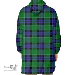 Scottish Graham of Menteith Modern Clan Tartan Oversized Blanket Hoodie - Classic Scottish Plaid Tartan Plaid