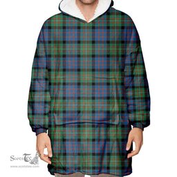 Scottish MacDonnell of Glengarry Ancient Clan Tartan Oversized Blanket Hoodie - Classic Scottish Plaid Tartan Plaid