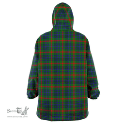 Scottish Aiton Clan Tartan Oversized Blanket Hoodie - Classic Scottish Plaid Tartan Plaid