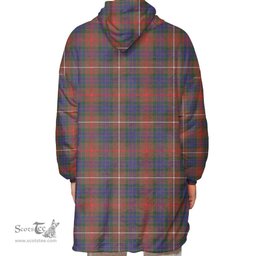 Scottish Fraser Hunting Modern Clan Tartan Oversized Blanket Hoodie - Classic Scottish Plaid Tartan Plaid