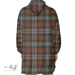 Scottish Murray of Atholl Weathered Clan Tartan Oversized Blanket Hoodie - Classic Scottish Plaid Tartan Plaid