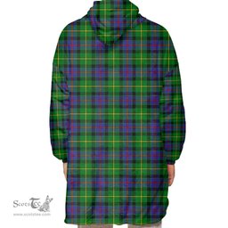 Scottish Tait Modern Clan Tartan Oversized Blanket Hoodie - Classic Scottish Plaid Tartan Plaid