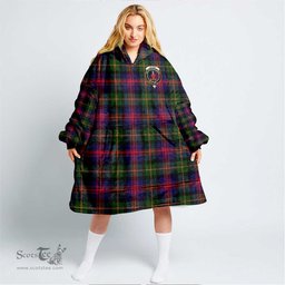 Scottish Logan Modern Clan Tartan Oversized Blanket Hoodie - Crest Scottish Plaid Tartan Plaid