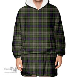 Scottish Davidson Tulloch Dress Clan Tartan Oversized Blanket Hoodie - Classic Scottish Plaid Tartan Plaid