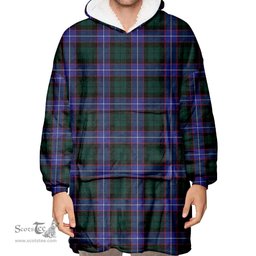 Scottish Guthrie Modern Clan Tartan Oversized Blanket Hoodie - Classic Scottish Plaid Tartan Plaid