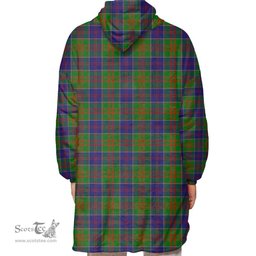 Scottish Stewart of Appin Hunting Modern Clan Tartan Oversized Blanket Hoodie - Classic Scottish Plaid Tartan Plaid