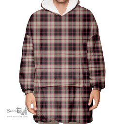 Scottish MacPherson Hunting Ancient Clan Tartan Oversized Blanket Hoodie - Classic Scottish Plaid Tartan Plaid