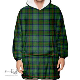 Scottish Cranstoun Clan Tartan Oversized Blanket Hoodie - Classic Scottish Plaid Tartan Plaid
