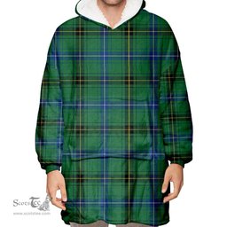 Scottish Henderson Ancient Clan Tartan Oversized Blanket Hoodie - Classic Scottish Plaid Tartan Plaid