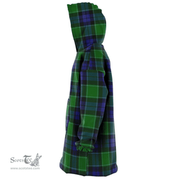 Scottish Graham of Menteith Modern Clan Tartan Oversized Blanket Hoodie - Classic Scottish Plaid Tartan Plaid
