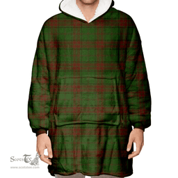 Scottish Maxwell Hunting Clan Tartan Oversized Blanket Hoodie - Classic Scottish Plaid Tartan Plaid