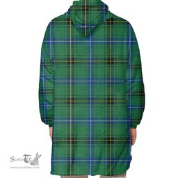 Scottish Henderson Ancient Clan Tartan Oversized Blanket Hoodie - Classic Scottish Plaid Tartan Plaid