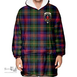 Scottish Logan Modern Clan Tartan Oversized Blanket Hoodie - Crest Scottish Plaid Tartan Plaid
