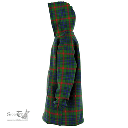 Scottish Aiton Clan Tartan Oversized Blanket Hoodie - Classic Scottish Plaid Tartan Plaid