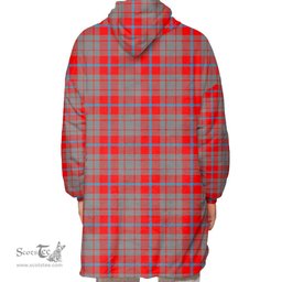 Scottish Moubray Clan Tartan Oversized Blanket Hoodie - Classic Scottish Plaid Tartan Plaid