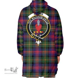 Scottish Logan Modern Clan Tartan Oversized Blanket Hoodie - Crest Scottish Plaid Tartan Plaid