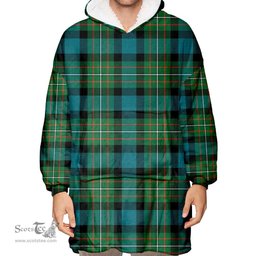 Scottish FERGUSON ANCIENT Clan Tartan Oversized Blanket Hoodie - Classic Scottish Plaid Tartan Plaid