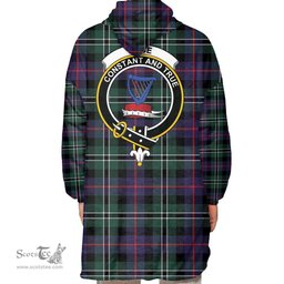 Scottish Rose Hunting Modern Clan Tartan Oversized Blanket Hoodie - Crest Scottish Plaid Tartan Plaid